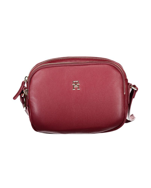 Red Polyester Handbag