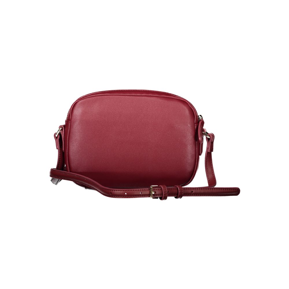 Red Polyester Handbag