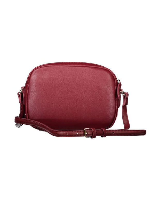 Red Polyester Handbag
