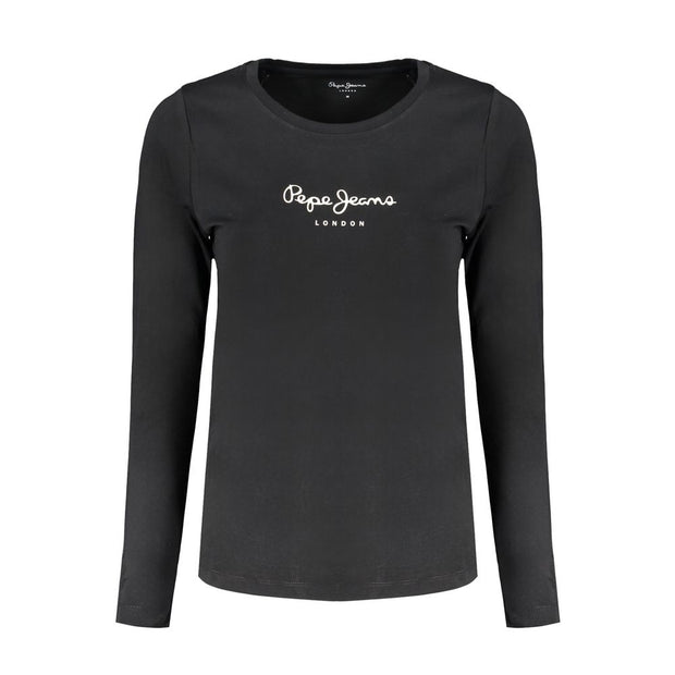 Black Cotton Tops & T-Shirt