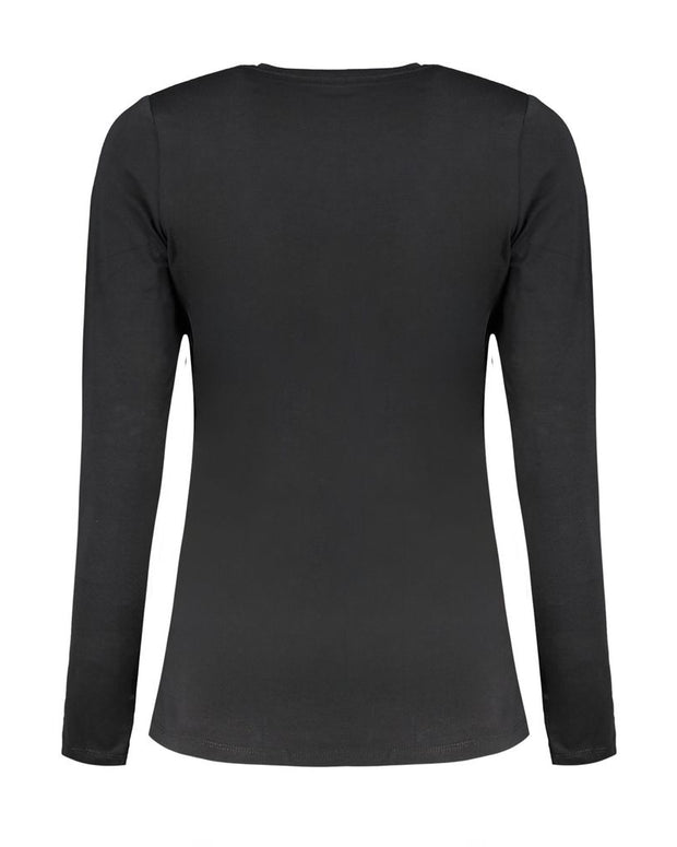 Black Cotton Tops & T-Shirt