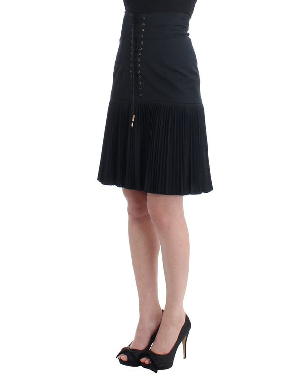 Black Wool Skirt