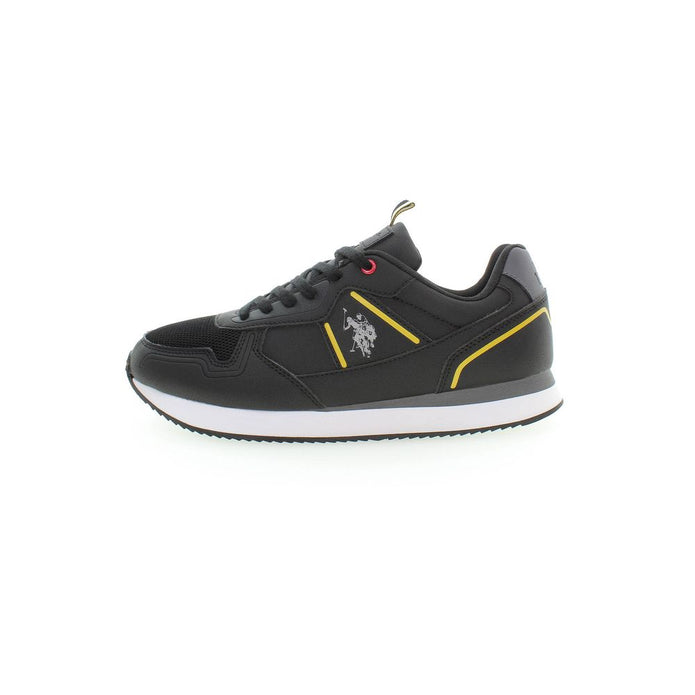 Black Polyester Sneaker
