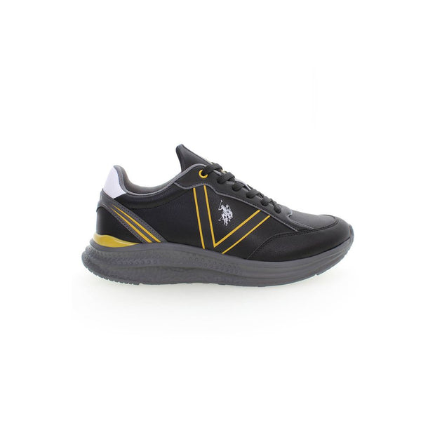 Black Polyester Sneaker