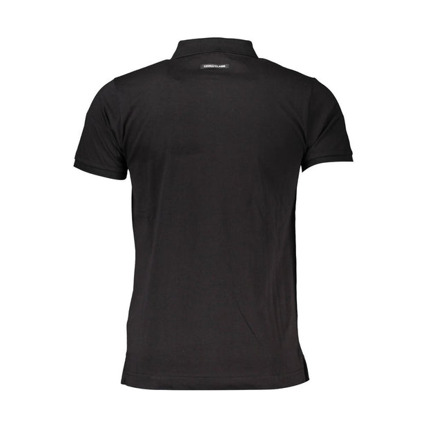 Black Cotton Polo Shirt