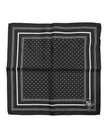 Black White Polka Dot Men Foulard Scarf