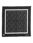 Black White Printed Square Foulard Scarf