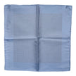 Light Blue Silk Square Men Foulard Scarf