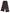 Maroon Dotted Silk Fringes Foulard Scarf