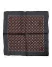 Maroon Cocktail Silk Square Foulard Scarf