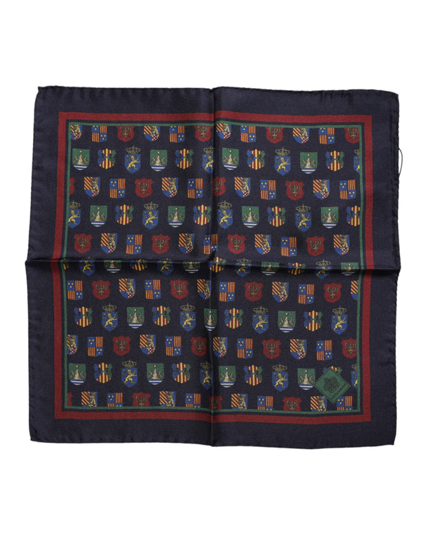 Multicolor Medals Square Foulard Scarf