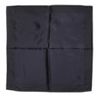 Dark Blue Silk Square Men Foulard Scarf