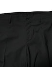 Black Wool 2 Piece Single Breasted Suit