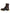 Brown Black Leather Boots Zipper Lace Up Shoes