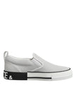 White Dotted Leather Slip On Men Sneakers Shoes