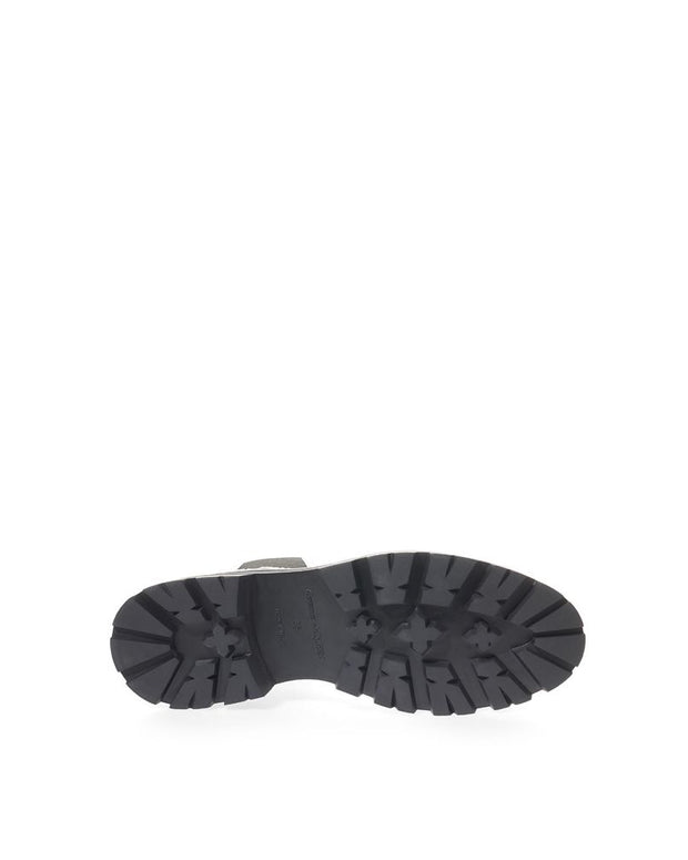 Black And White Leather Boot