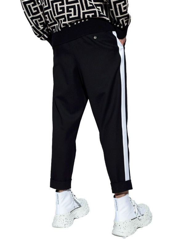 Black Cotton Jeans & Pant