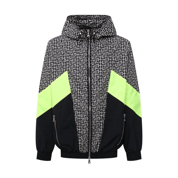 Multicolor Nylon Men Jacket