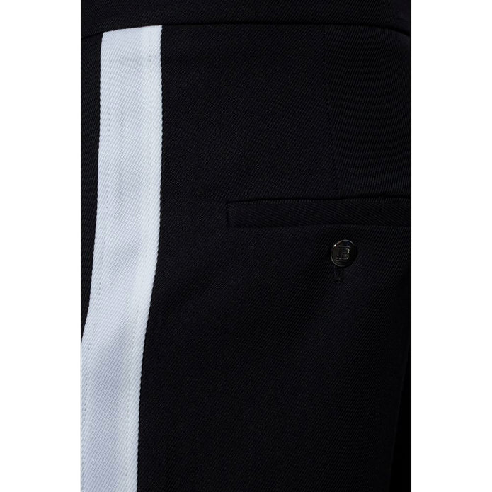 Black Cotton Jeans & Pant