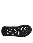 Black Leather Studded Ankle Strap Sandals Shoes