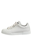 White Logo Lace Up Low Top Men Sneakers Shoes