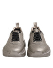Silver DAYMASTER Leather Men Sneakers Shoes