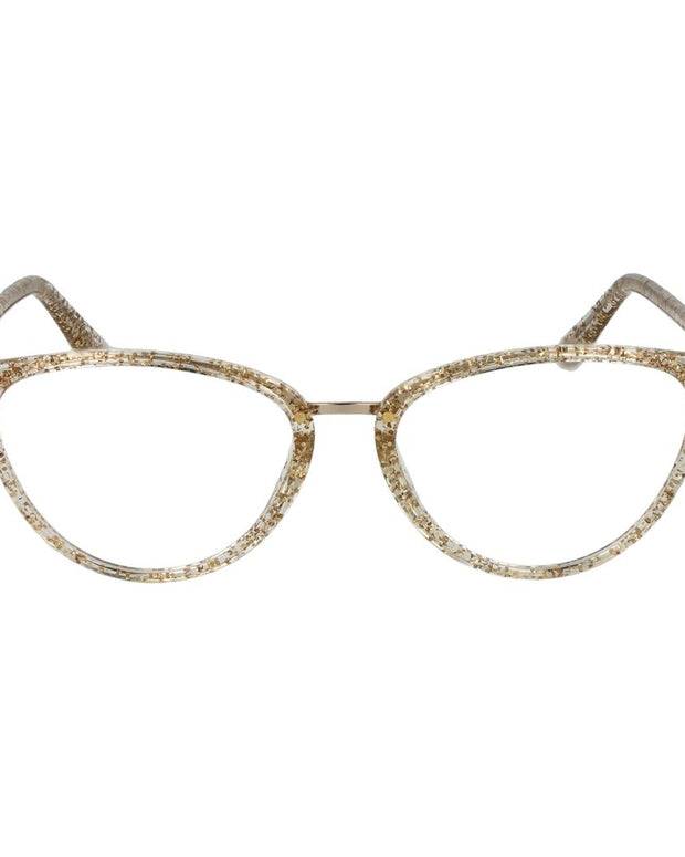 Gold Women Glasses Frame
