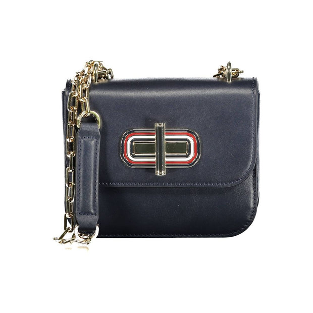 Blue Leather Handbag