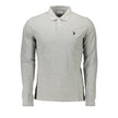 Gray Cotton Polo Shirt