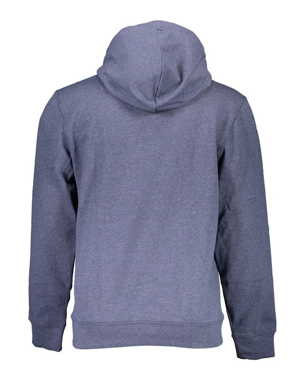 Blue Cotton Men Sweater