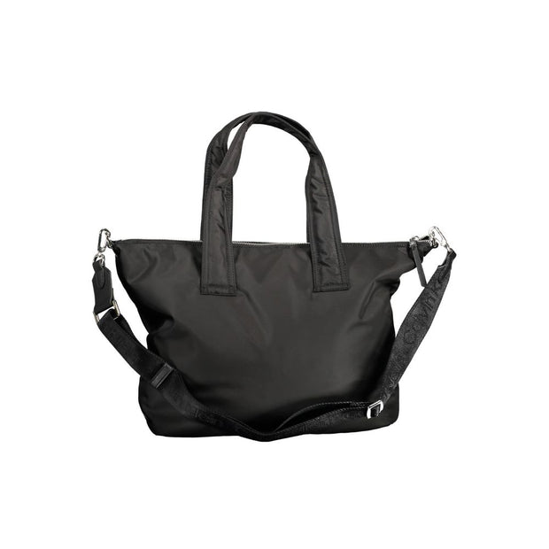 Black Polyester Handbag