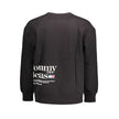 Black Cotton Men Sweater