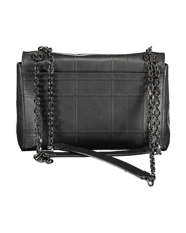 Black Polyester Handbag