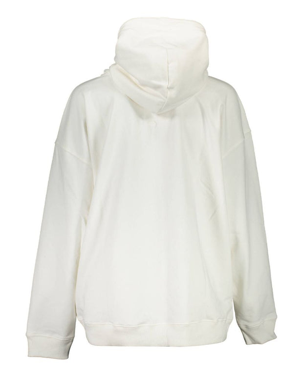 White Cotton Women's Hoodie