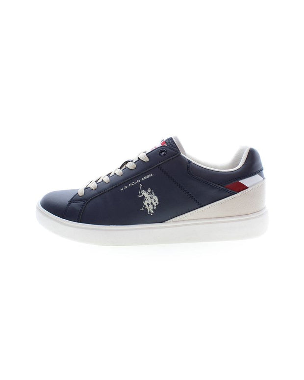 Blue Polyester Sneaker