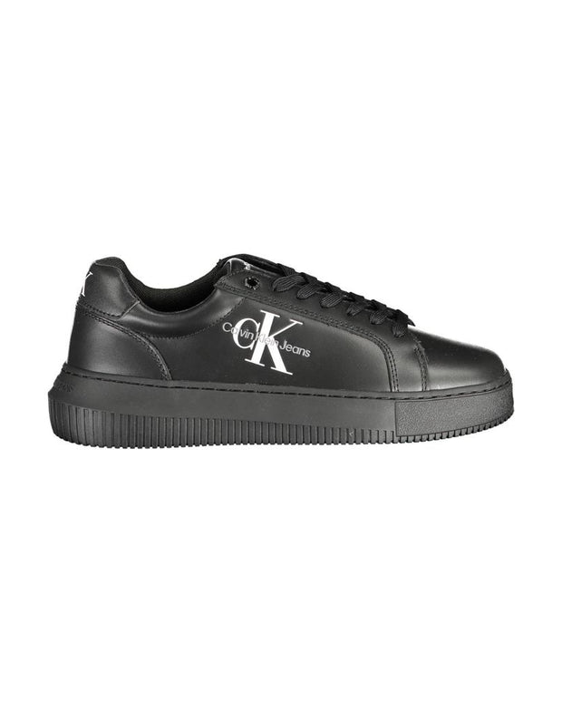 Black Polyester Sneaker