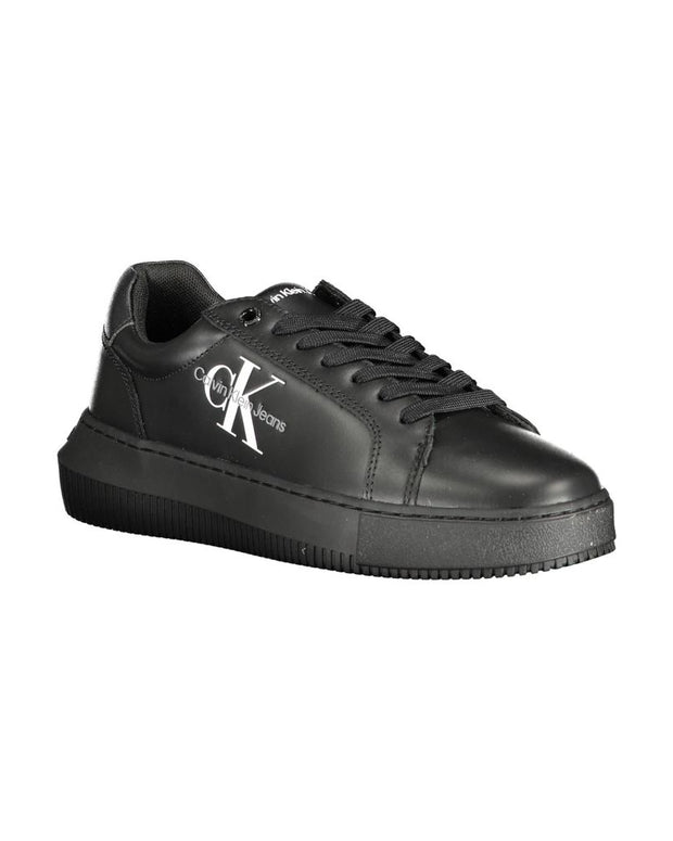 Black Polyester Sneaker