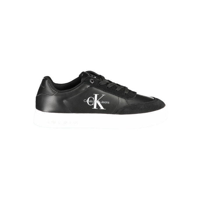 Black Polyester Sneaker
