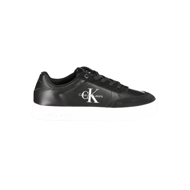 Black Polyester Sneaker