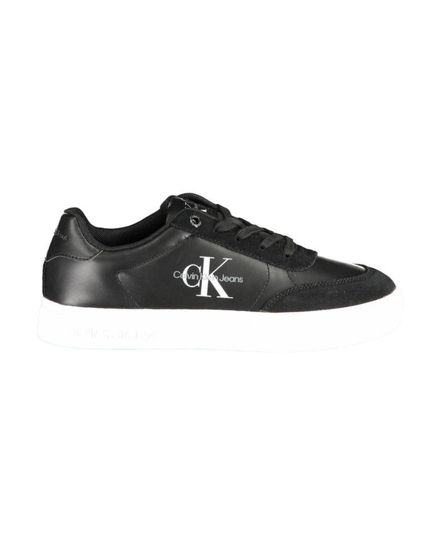 Black Polyester Sneaker