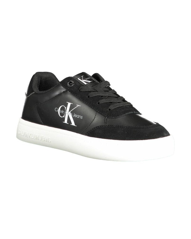Black Polyester Sneaker