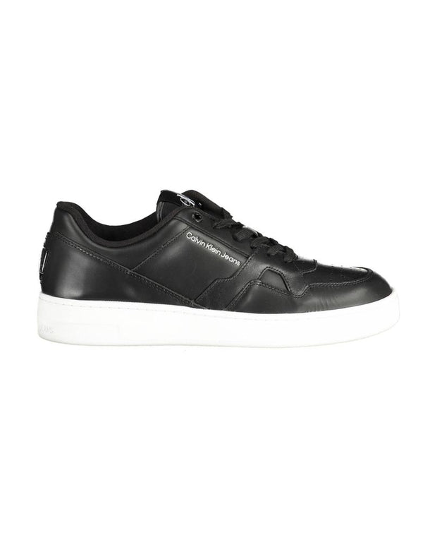 Black Polyester Sneaker