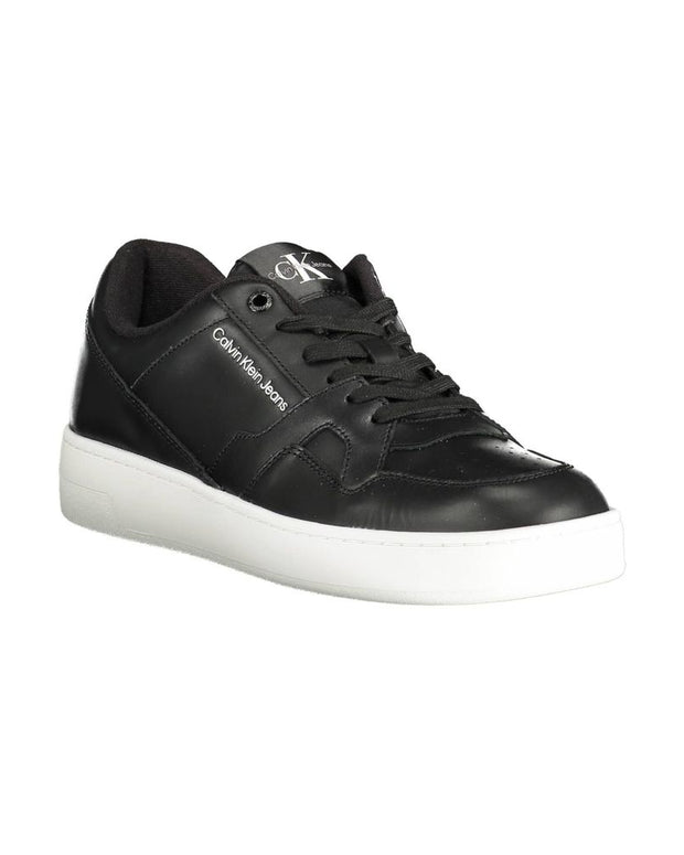 Black Polyester Sneaker