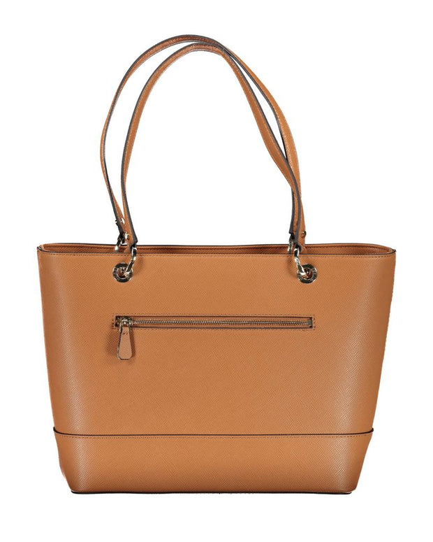Brown Polyethylene Handbag