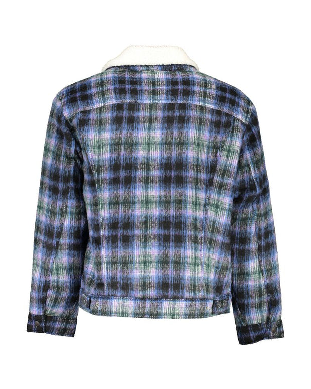 Blue Polyester Jacket