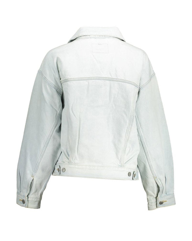 Blue Cotton Jackets & Coat