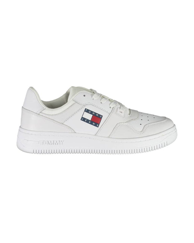 White Polyester Sneaker