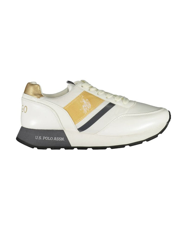 White Polyester Sneaker