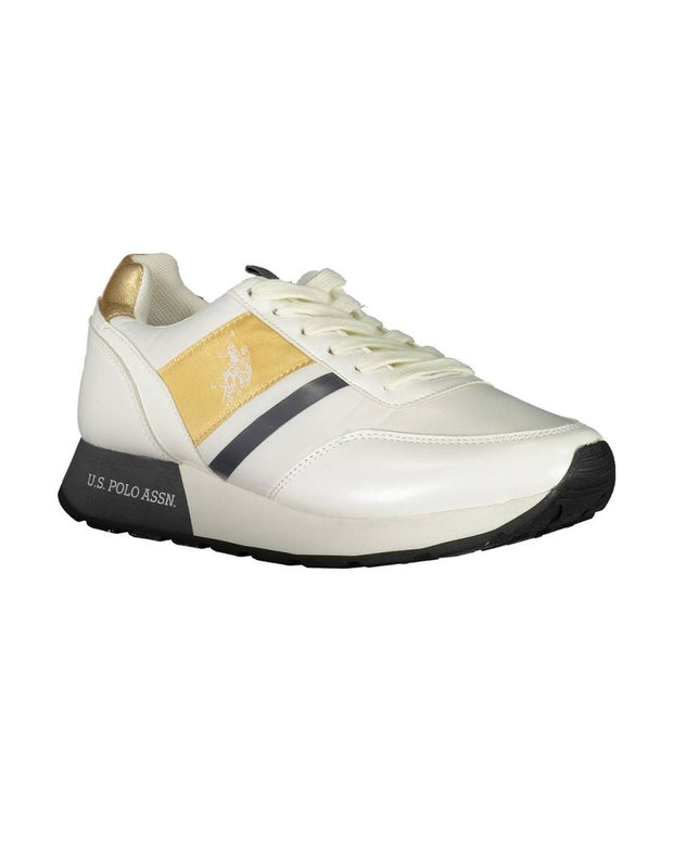 White Polyester Sneaker