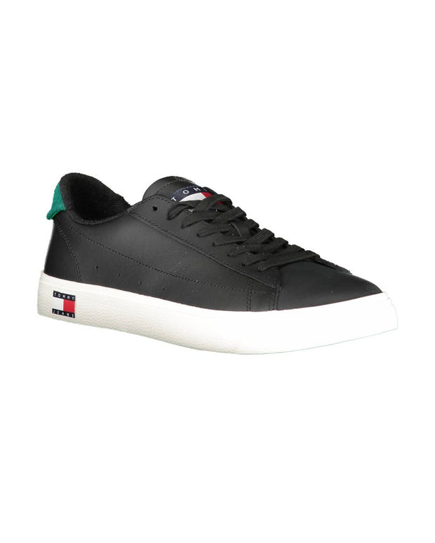 Black Polyester Sneaker